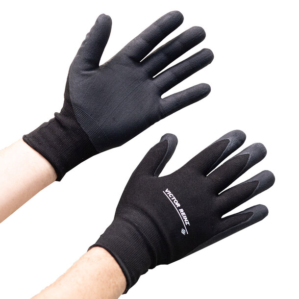 Working Gloves (pair), Black, Gr. 10